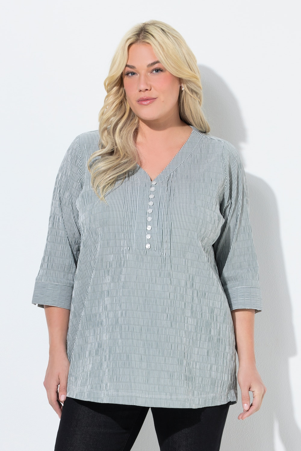 Große Größen Bubble-Tunika, Damen, braun, Größe: 50/52, Baumwolle/Polyester, Ulla Popken