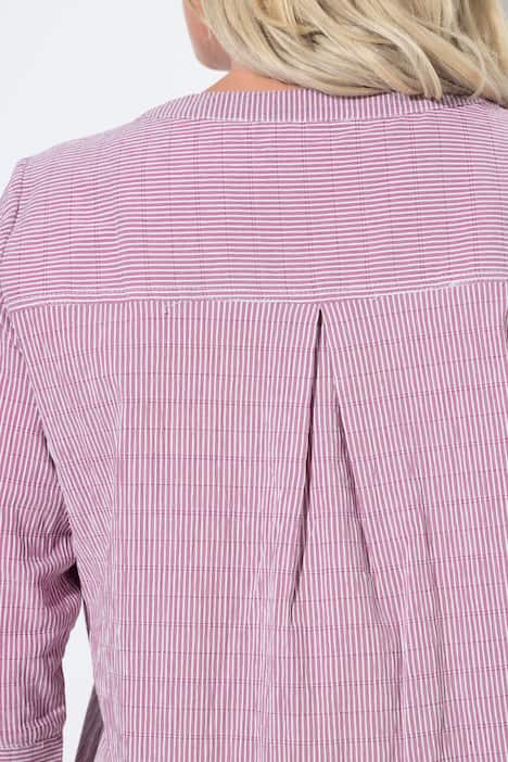 Textured Stripe Pintuck Blouse