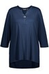 Tričko, tunikový výstřih, ozdobný knoflík, A střih, modal