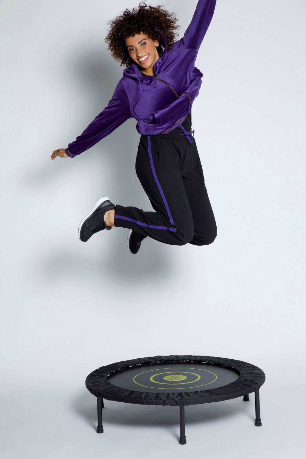 Grote Maten joggingbroek, Dames, paars, Maat: 46/48, Katoen, Ulla Popken Grote Maten joggingbroek, Dames, paars, Maat: 46/48, Katoen, Ulla Popken