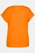 T-Shirt, kurz, Slim, V-Ausschnitt, Halbarm, Krepp