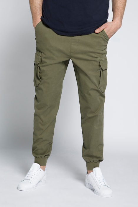 Pantalon cargo STHUGE, coupe modern fit, taille élastique, 6 poches,  jusqu'au 8 XL, Pantalons à coulisse