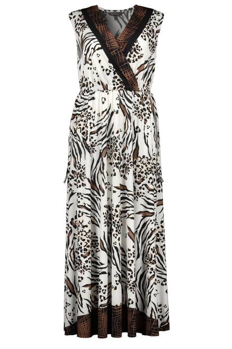 Slinky šaty, leopardí vzor, maxi střih, bez rukávů