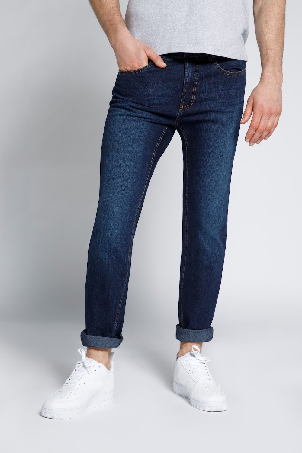 grandes tailles jean modern fit sthuge pour hommes, femmes, bleu, taille: 30, coton/polyester, sthuge