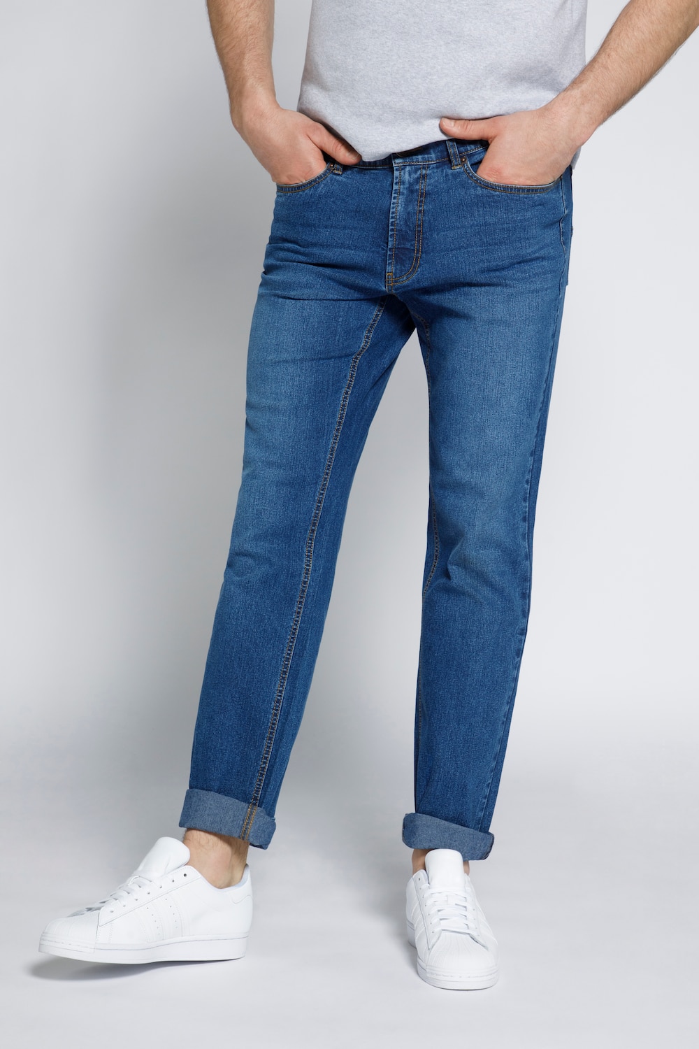 grandes tailles jeans sthuge, femmes, bleu, taille: 36, coton/polyester, sthuge
