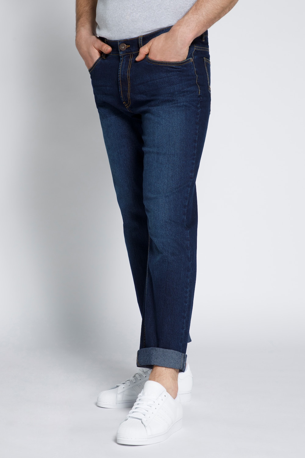 grandes tailles jean sthuge, femmes, bleu, taille: 60, coton/polyester, sthuge
