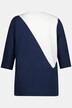 Shirt, Colorblocking, Stehkragen, 3/4-Arm, Biobaumwolle