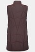 Iridescent Zip Front Long Quilted Fully Lined Vest