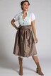 Dirndl, Paisley, Herz-Ausschnitt, ärmellos, Schürze