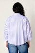 Bluse, Blockstreifen, Hemdkragen, Langarm