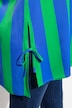 blouse, blokstrepen, overhemdkraag, lange mouwen