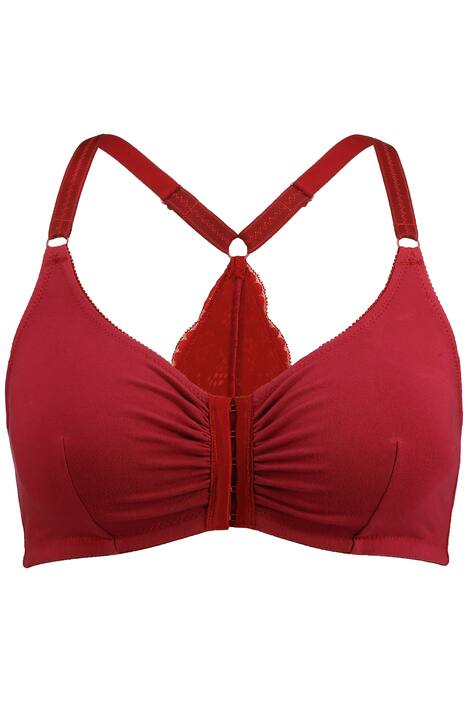 Bustier, krajka, přední zapínání, bez kostic, košíčky C-D