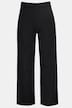 Pantalon en maille fine et indéformable, jambe large, taille élastique