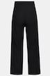 Pantalon en maille fine et indéformable, jambe large, taille élastique