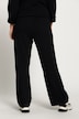 Pantalon en maille fine et indéformable, jambe large, taille élastique