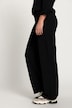 Pantalon en maille fine et indéformable, jambe large, taille élastique
