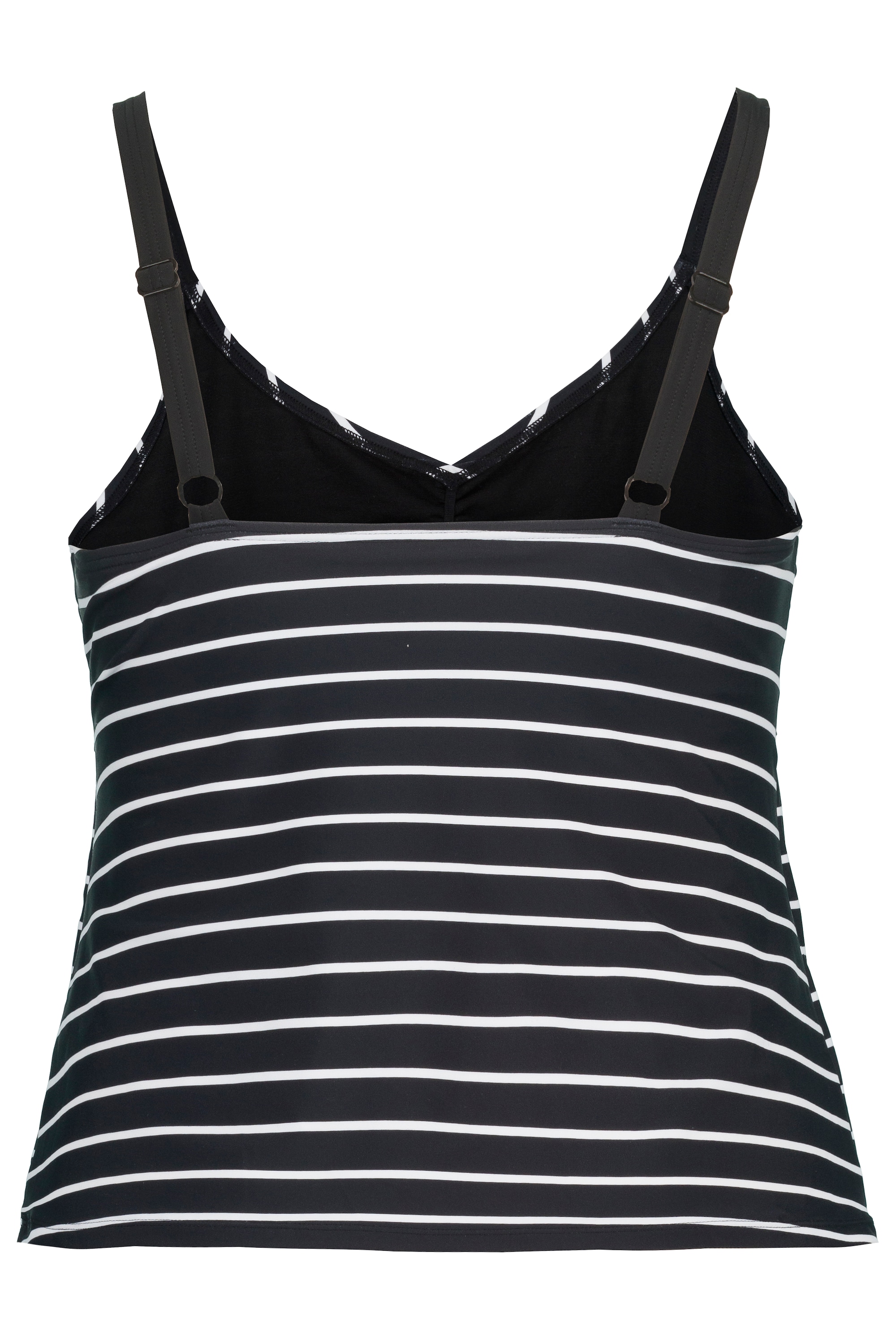 Ulla Popken Damen große Größen Bellieva Tankini Ringel Raffung