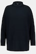 Bellieva pullover, opstaande kraag, drukknopen, lange mouwen, GOTS