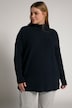 Bellieva pullover, opstaande kraag, drukknopen, lange mouwen, GOTS