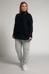 Bellieva pullover, opstaande kraag, drukknopen, lange mouwen, GOTS