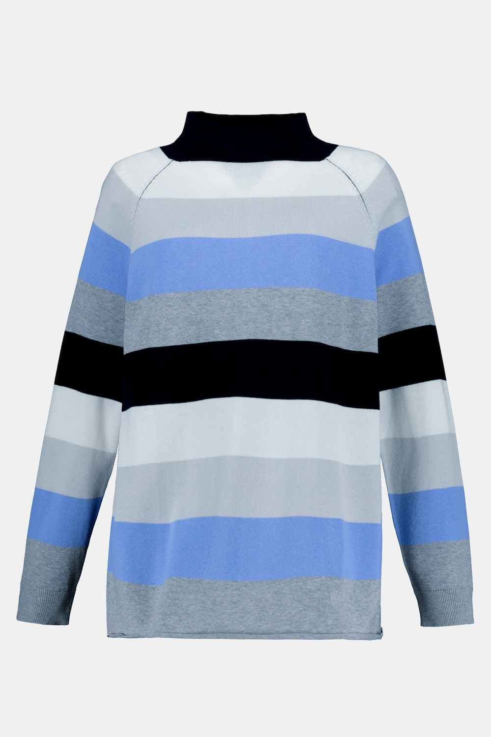 Grote Maten pullover, Dames, blauw, Maat: 50/52, Katoen, Ulla Popken Grote Maten pullover, Dames, blauw, Maat: 50/52, Katoen, Ulla Popken