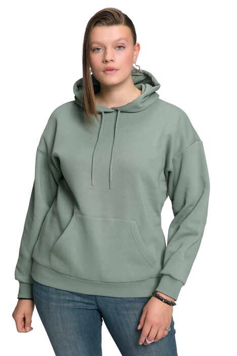 Mikina s kapucí, oversize, dlouhé rukávy