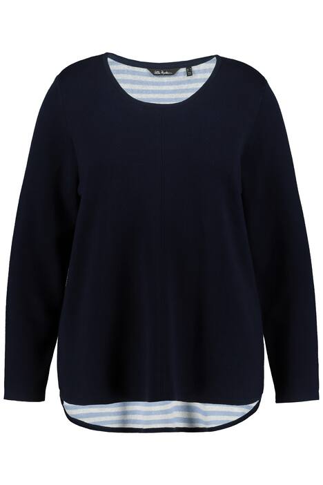 Svetr, oboustranný, kulatý výstřih, dlouhé rukávy