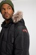Parka STHUGE, capuche, fourrure synthétique amovible, jusqu'au 8 XL