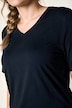 T-shirts, basic, set van 2, V-hals, korte mouwen, biologisch katoen