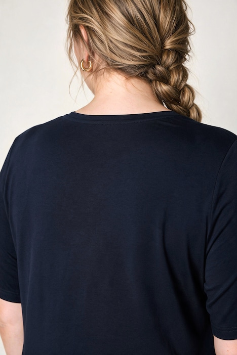 T-shirts, basic, set van 2, V-hals, korte mouwen, biologisch katoen
