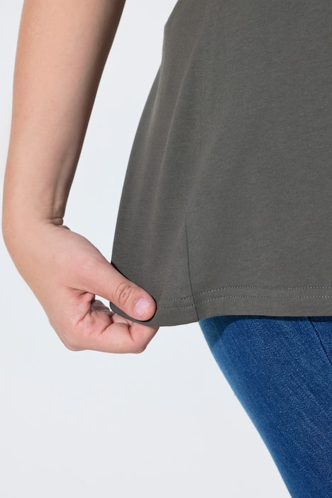 T-Shirts, 2er-Pack, V-Ausschnitt, Halbarm, Biobaumwolle