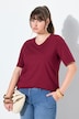 T-Shirts, 2er-Pack, V-Ausschnitt, Halbarm, Biobaumwolle