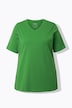 T-shirts en coton bio. Col en V et manches courtes. Lot de 2