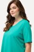 T-Shirts, 2er-Pack, V-Ausschnitt, Halbarm, Biobaumwolle