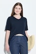 T-Shirts, 2er-Pack, V-Ausschnitt, Halbarm, Biobaumwolle