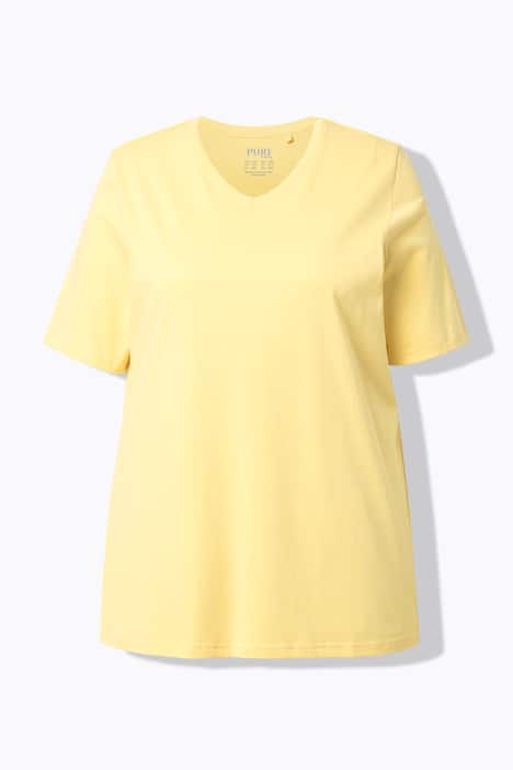 T-Shirts, 2er-Pack, V-Ausschnitt, Halbarm, Biobaumwolle