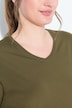 T-shirts en coton bio. Col en V et manches courtes. Lot de 2