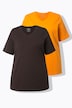 T-Shirts, 2er-Pack, V-Ausschnitt, Halbarm, Biobaumwolle