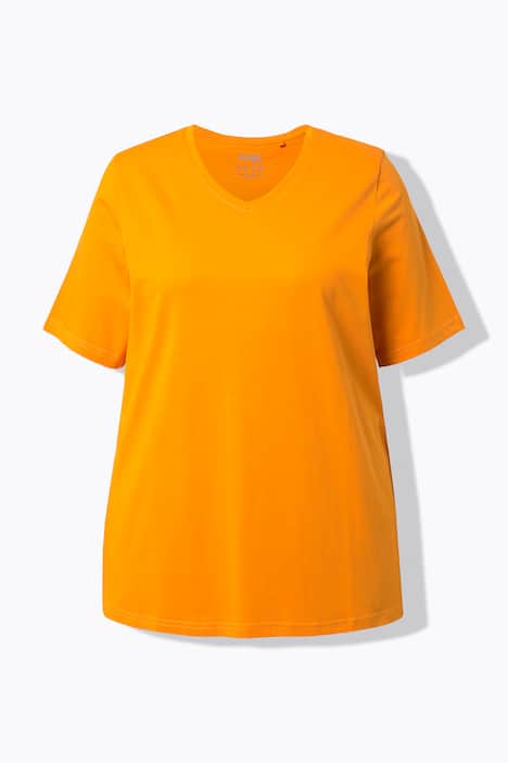 T-Shirts, 2er-Pack, V-Ausschnitt, Halbarm, Biobaumwolle