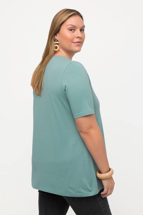 T-shirty, dwupak, dekolt w serek, rękaw 1/2, bawełna organiczna