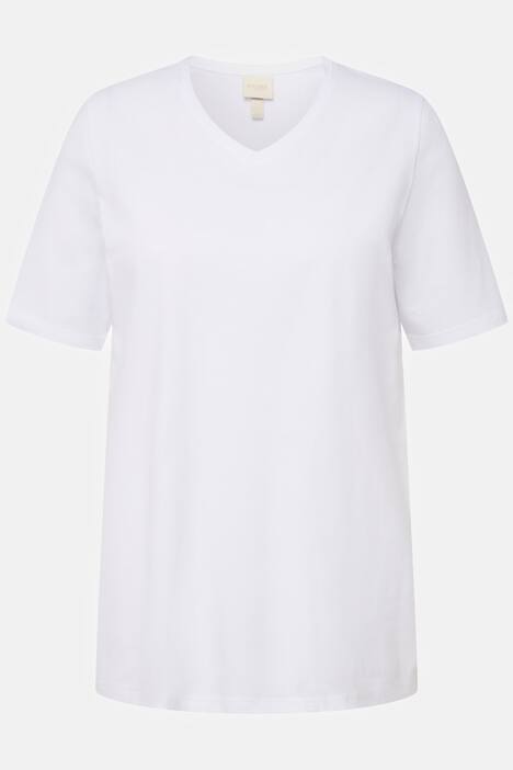 T-shirty, dwupak, dekolt w serek, rękaw 1/2, bawełna organiczna