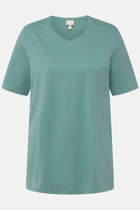 T-shirty, dwupak, dekolt w serek, rękaw 1/2, bawełna organiczna