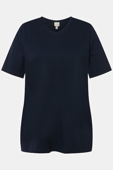 T-Shirts, 2er-Pack, V-Ausschnitt, Halbarm, Biobaumwolle