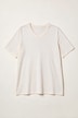 T-shirts, basic, set van 2, V-hals, korte mouwen, biologisch katoen