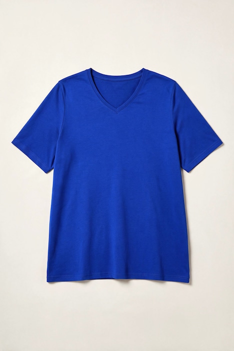 T-shirts, basic, set van 2, V-hals, korte mouwen, biologisch katoen