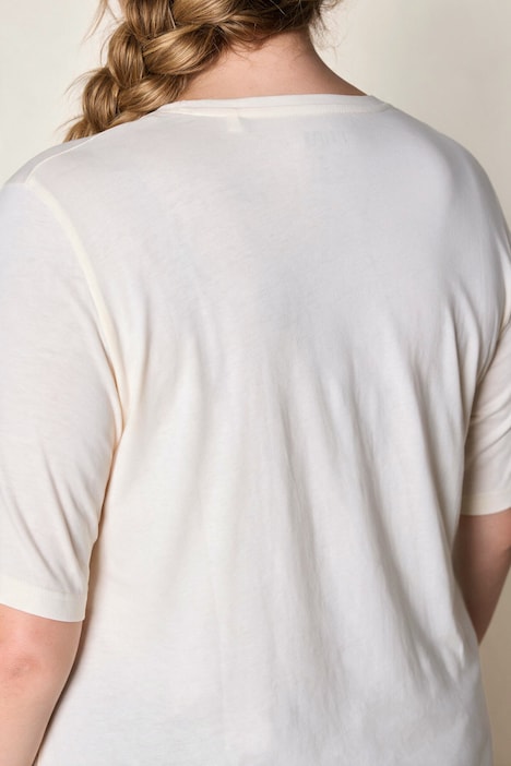 T-shirts, basic, set van 2, V-hals, korte mouwen, biologisch katoen