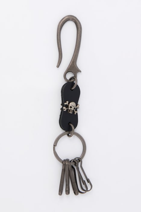 Schlüsselanhänger Schlüssel-Anhänger Totenkopf Silber 