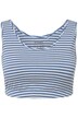 Bustier, proužky, široká ramínka, biobavlna