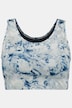 sportbeha, band onder de buste, racerback, marmer print