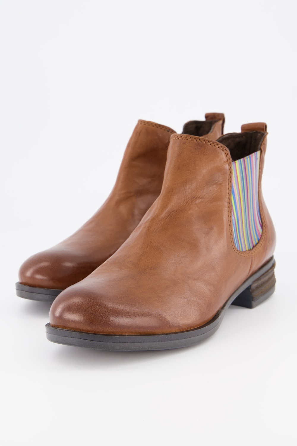 Grote Maten Josef Seibel chelsea boots, Dames, oranje, Maat: 39, Leer/Overige, Ulla Popken